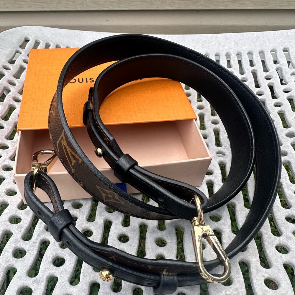 Louis Vuitton Black and Brown Monogram Leash